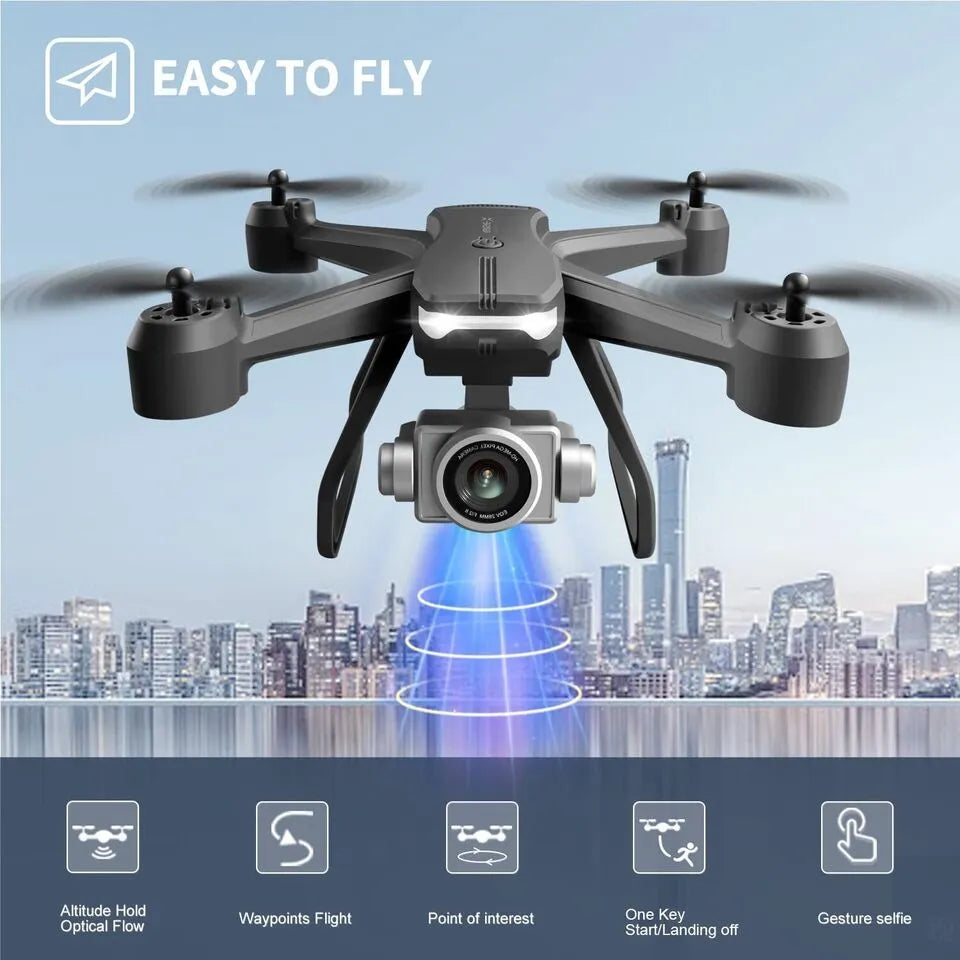 4DRC V14 RC Drone WIFI FPV 4K HD Wide Angle Dual Camera Quadcopter Portable with Bag ,2 Batteries Drone For Beginner,Headless Mode,Gesture Photo