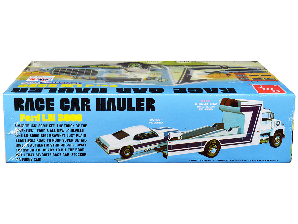 Ford LN 8000 Race Car Hauler Louisville Line 1/25 Scale Model by AMT