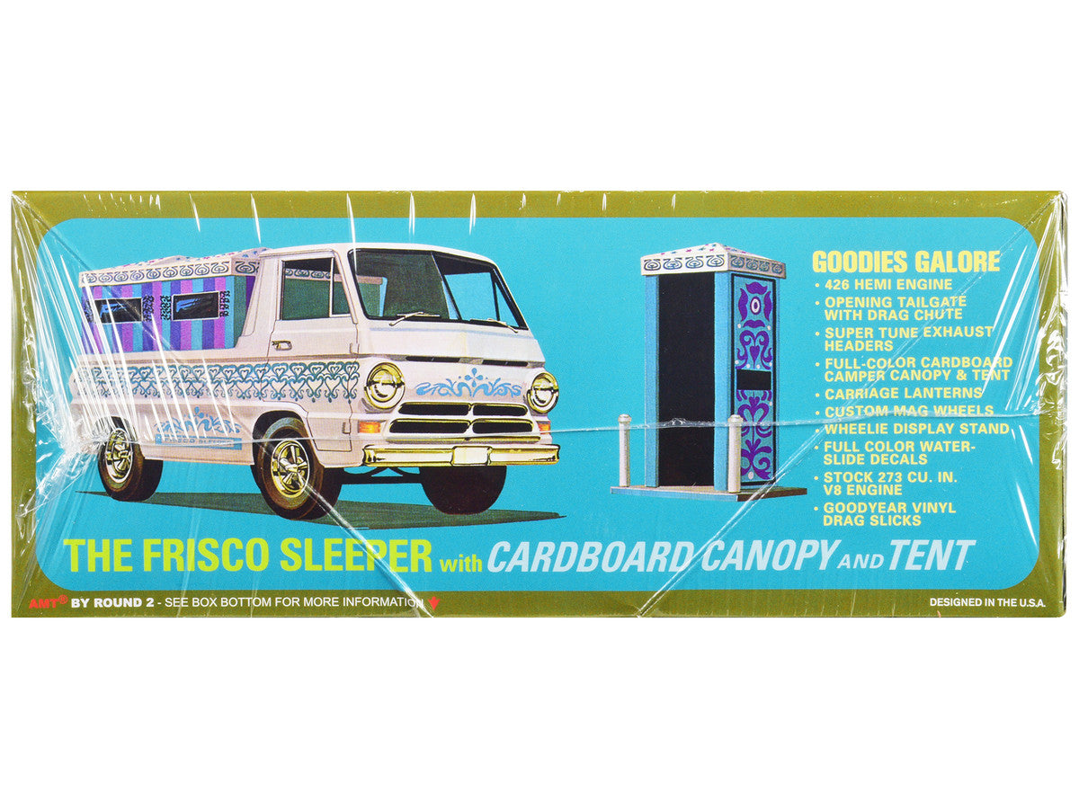 1966 Dodge A100 Pickup Truck "Touch Tone Terror" with Cardboard Accessories 1/25 Scale Plastic Model Kit by AMT