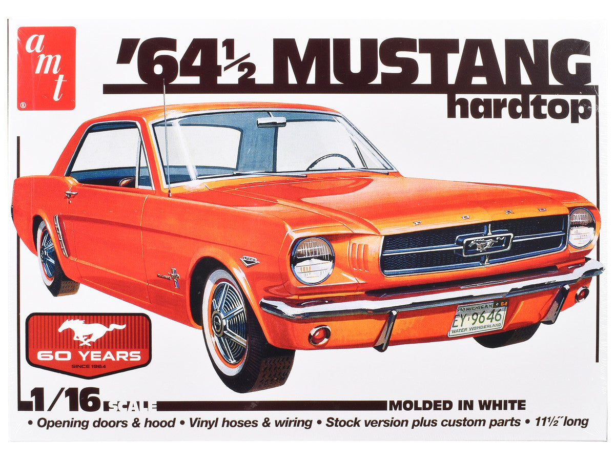 1964 1/2 Ford Mustang Coupe 60th Anniversary 1/16 Scale Plastic Model Kit by AMT