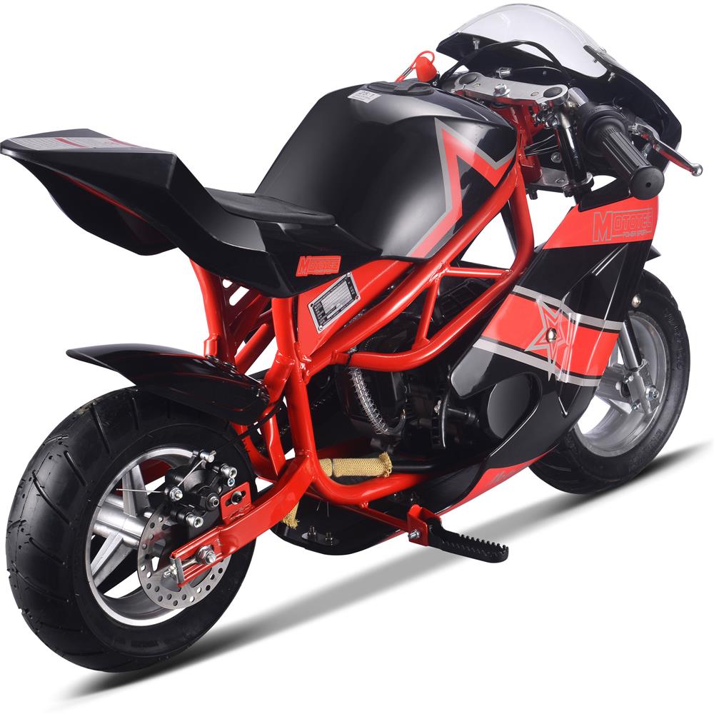 MotoTec Gas Pocket Sport Bike GT 49cc 2-Stroke Red