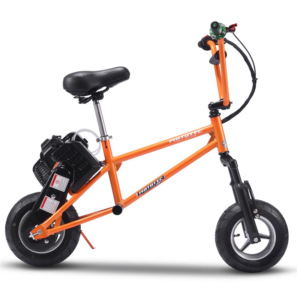 MotoTec 49cc Gas Minibike V2 Orange