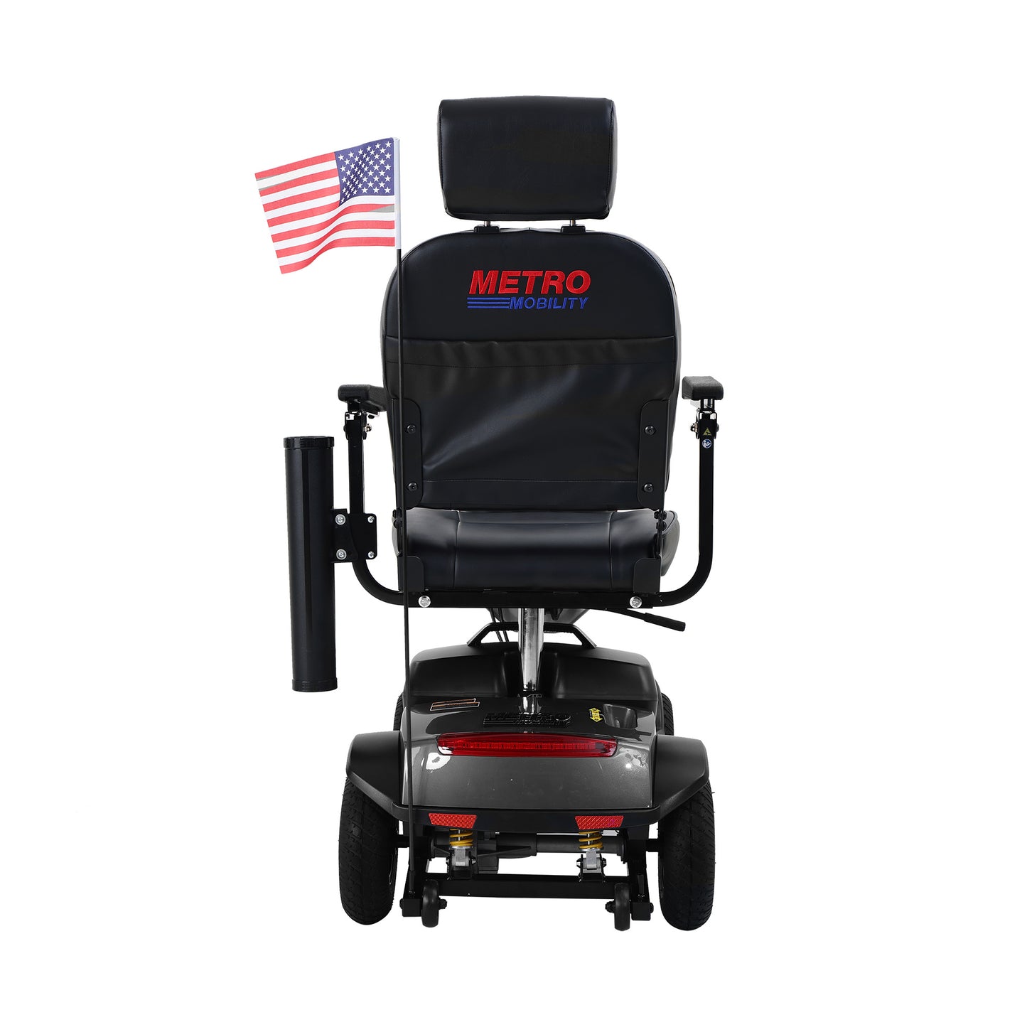 MAX PLUS GREY 4 Wheels Outdoor Compact Mobility Scooter with 2pcs*20AH Lead acid Battery, 16Miles, USB Charger Port & Cup Holders, 300W Motor