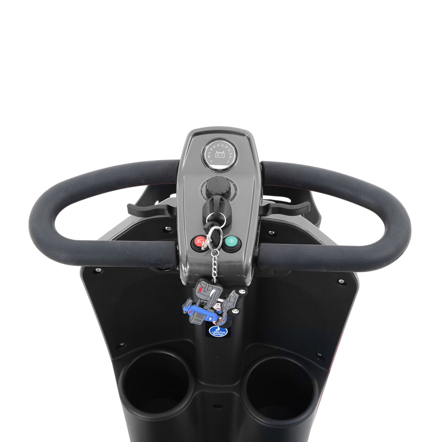 MAX PLUS GREY 4 Wheels Outdoor Compact Mobility Scooter with 2pcs*20AH Lead acid Battery, 16Miles, USB Charger Port & Cup Holders, 300W Motor