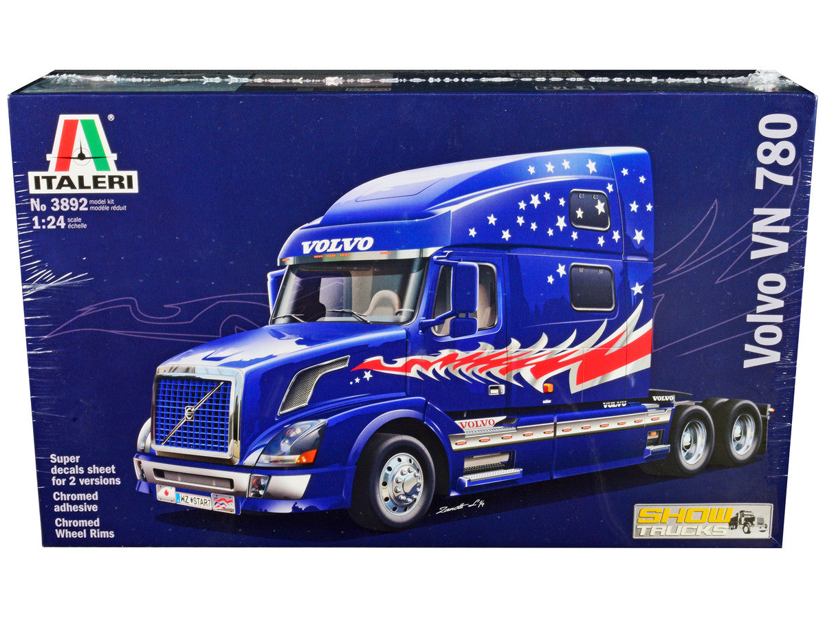 Volvo VN 780 Truck Tractor Model Kit "Show Trucks" 1/24 Scale by Italeri