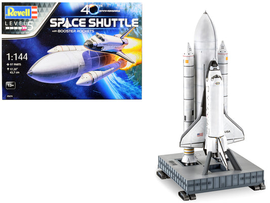 NASA Space Shuttle 40th Anniversary with Booster Rockets 1/144 Scale Plastic Model Kit by Revell