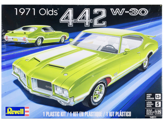 1971 Oldsmobile 442 W-30 1/25 Scale Plastic Model Kit by Revell