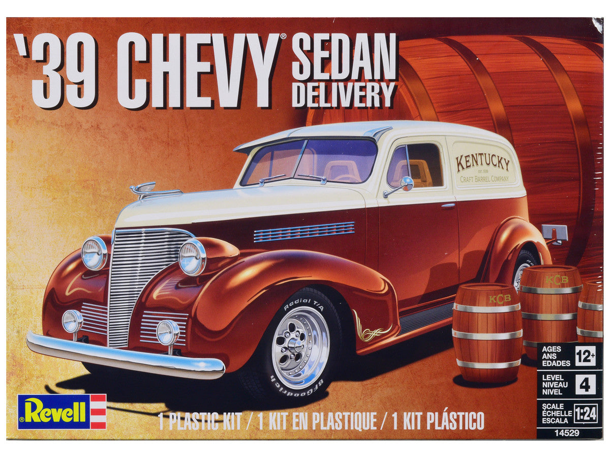 1939 Chevrolet Sedan Delivery with Barrel Accessories 1/24 Scale Plastic Model Kit by Revell