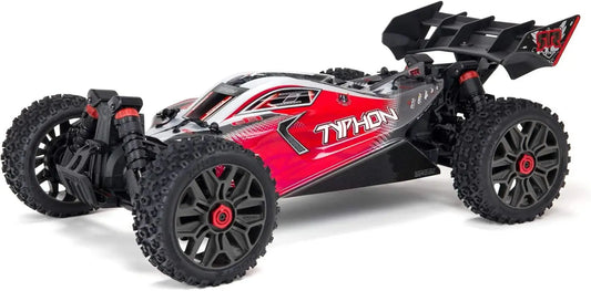 ARRMA 1/8 Typhon 4X4 V3 3S BLX Brushless Buggy RTR Radio Control Red (Transmitter and Receiver Included, Batteries and Charger not included)