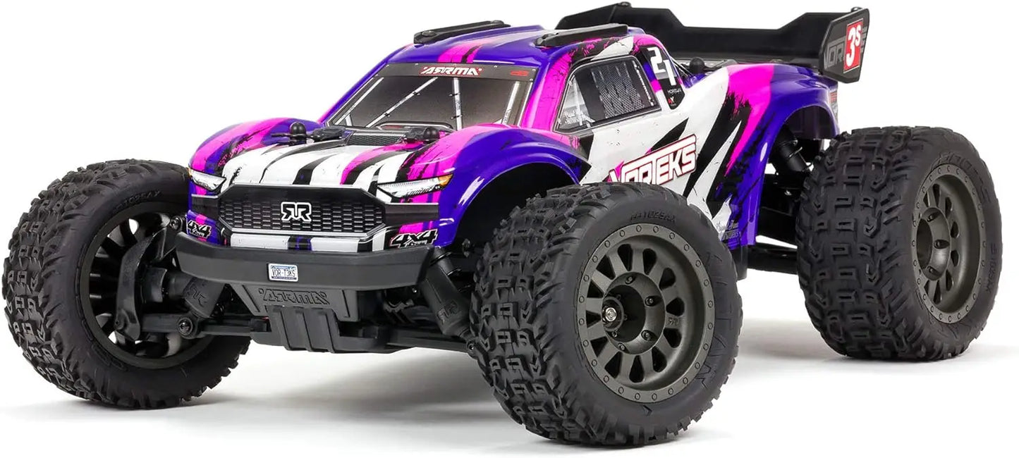 ARRMA RC Truck 1/10 VORTEKS 4X4 3S BLX Stadium Truck RTR (Batteries and Charger Not Included)