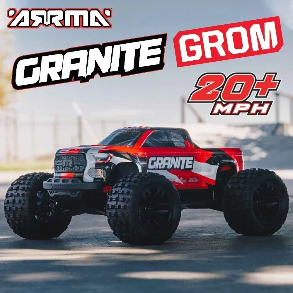 ARRMA RC Car 1/18 GRANITE GROM MEGA 380 Brushed 4WD RTR RC Electric Remote Control Model Monster Truck