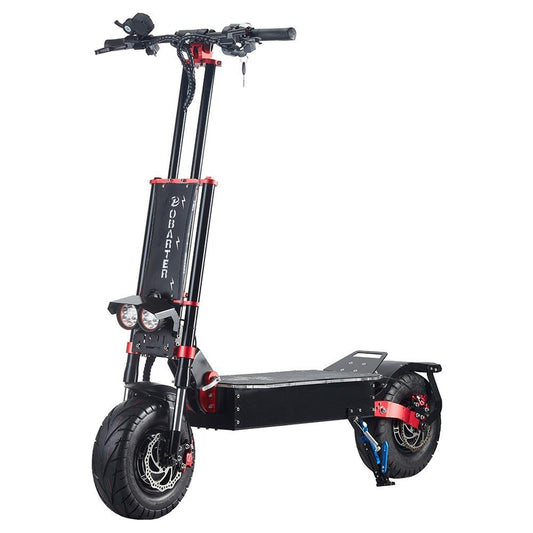 OBARTER X5 Folding Electric Sport Scooter 13" Off-road tyre 2800W x2 Brushless Motor 60V 30Ah Battery BMS 3 Speed Modes LED Display Black