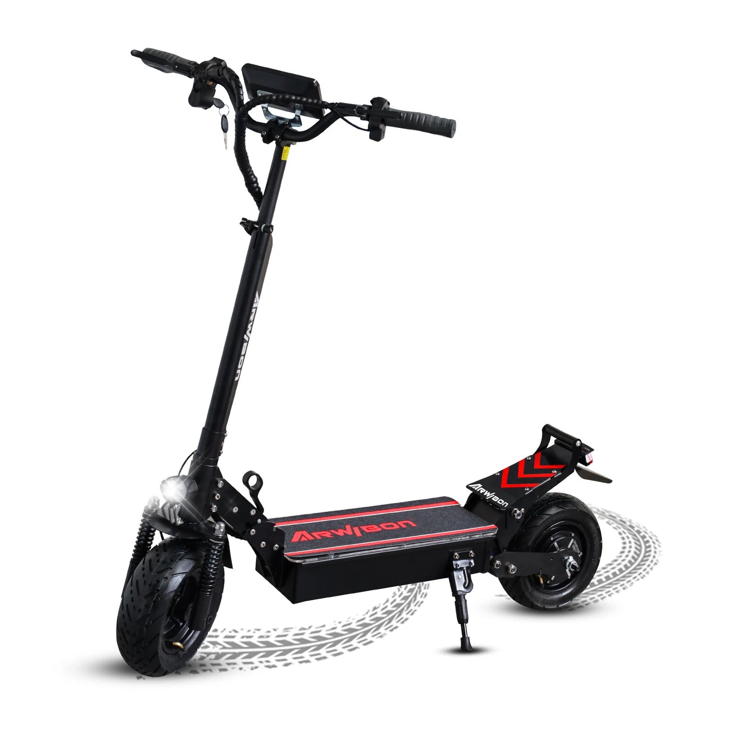 Arwibon Q30 Oil Brake 2500W 48V 16Ah Dual Motor 11 Inch Road Tire Electric Scooter 100Kg Max Load 40-60Km Range