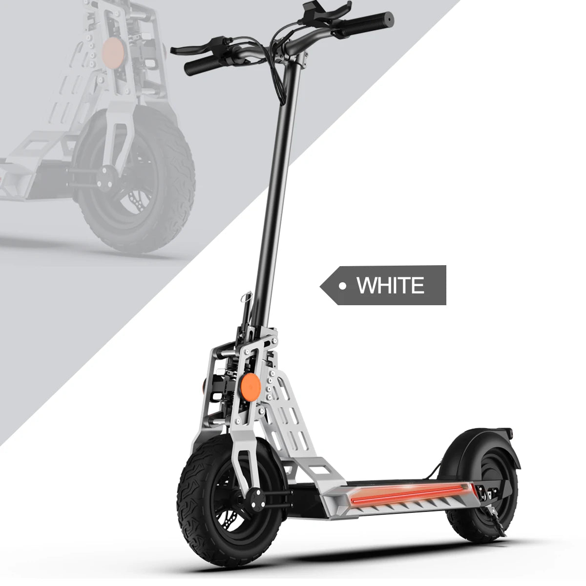 Mototec X1 48V 13Ah 600W 10inch Folding Electric Scooter 25-35KM Max Mileage 100KG Max Load E-Scooter