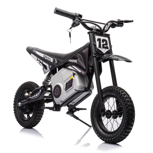 Electric mini dirt motorcycle for kids 350w xxxl motorcycle 36V Black