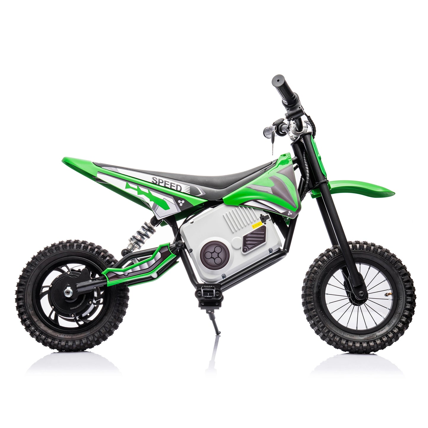 Electric mini dirt motorcycle for kids 350w xxxl motorcycle 36V Green