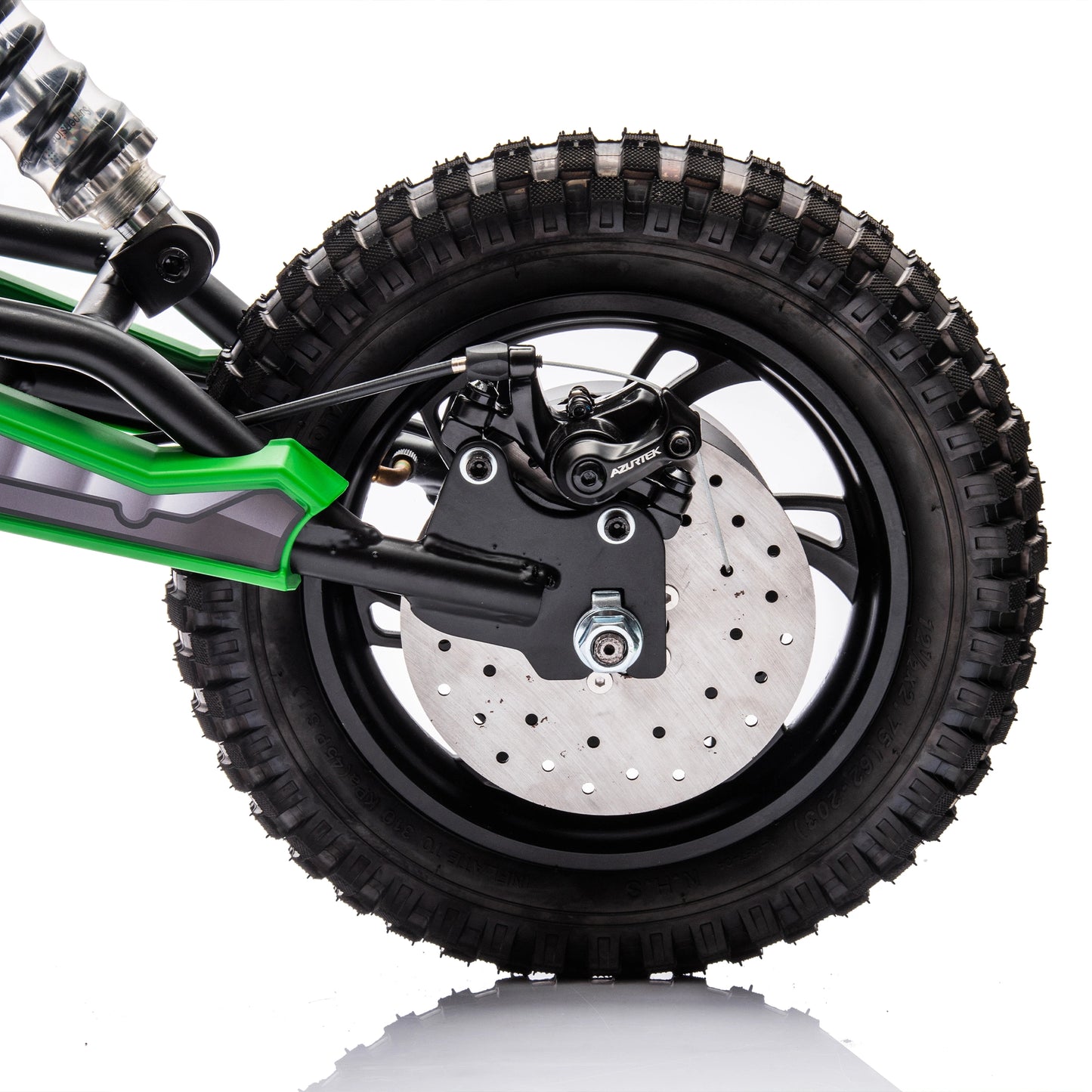 Electric mini dirt motorcycle for kids 350w xxxl motorcycle 36V Green
