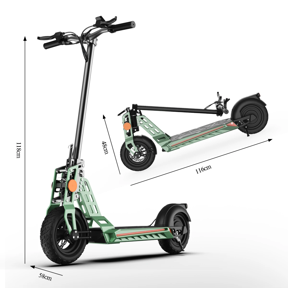 Mototec X1 48V 13Ah 600W 10inch Folding Electric Scooter 25-35KM Max Mileage 100KG Max Load E-Scooter