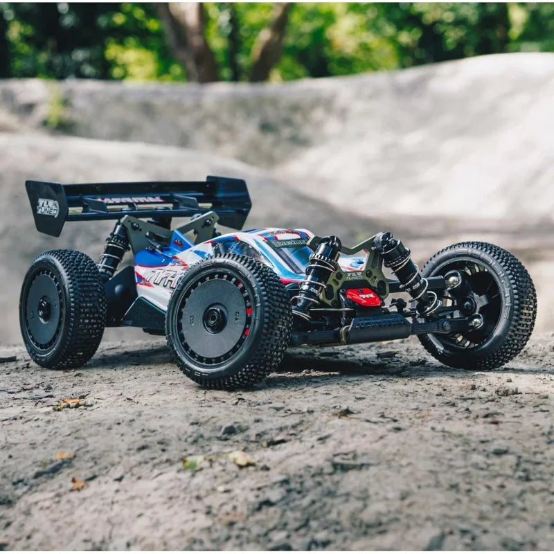 ARRMA 1/8 TLR Tuned Typhon 6S 4WD BLX Buggy RTR (Battery and Charger Not Included), Red/Blue, ARA8406, Electric Kit