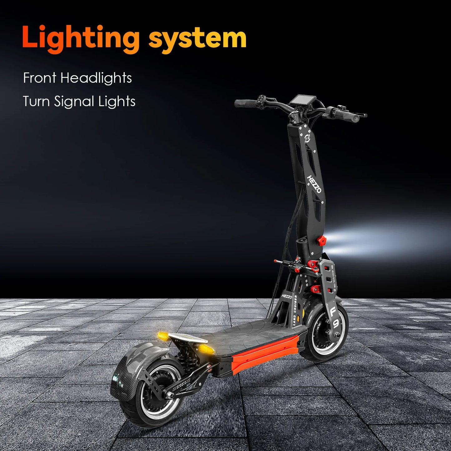 HEZZO 60v 8000w Electric off-road F9 40ah Lithium Battery dual motor NFC Escooter Fat Tire 100km/h LCD