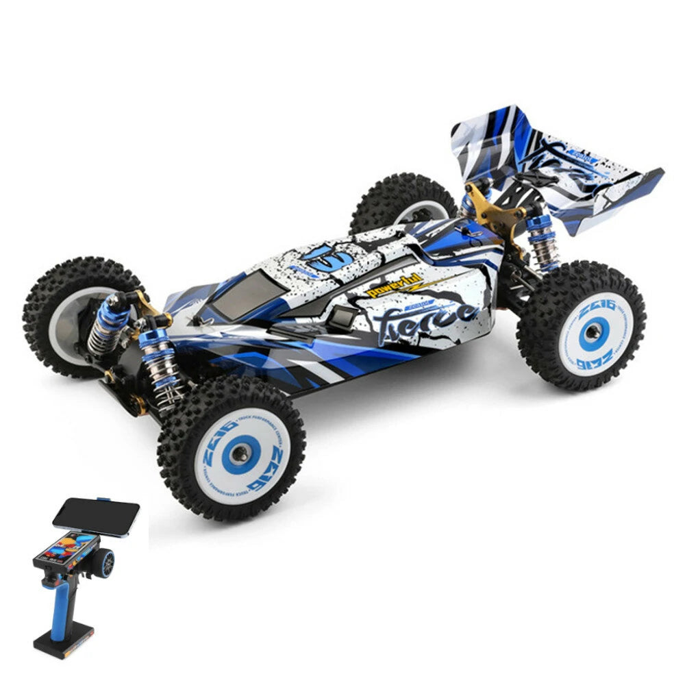 Wltoys 1/12 Scale 124017 V2 Brushless Upgraded 4300KV Motor 0.7M 19T RTR 2.4G 4WD 70km/h RC Buggy Vehicle Metal Chassis Model