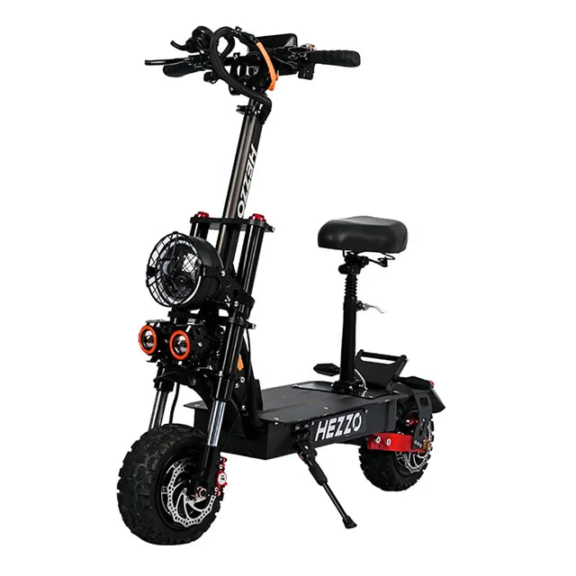 HEZZO 60V 6000W 45Ah NFC Electric Scooter Dual Motors Escooter Powerful Off Road Folding Moped Scooter