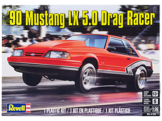 1990 Ford Mustang LX 5.0 Drag Racer 1/25 Scale Plastic Model Kit by Revell