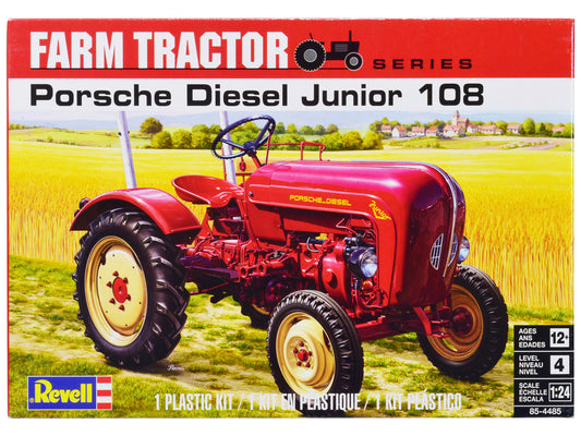 Porsche Diesel Junior 108 Tractor "Farm Tractor Series" 1/24 Scale Plastic Model Kit by Revell