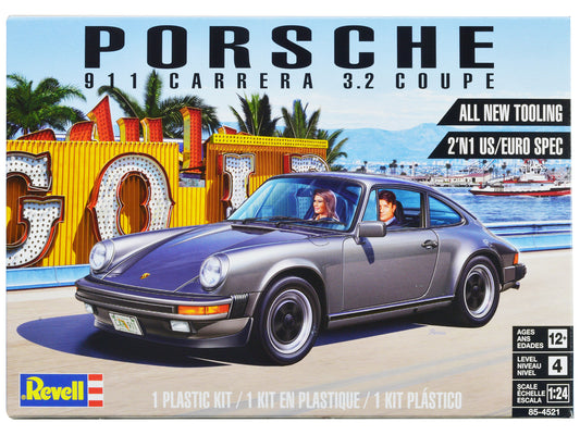 Porsche 911 Carrera 3.2 Coupe 2-in-1 Kit 1/24 Scale Plastic Model Kit by Revell