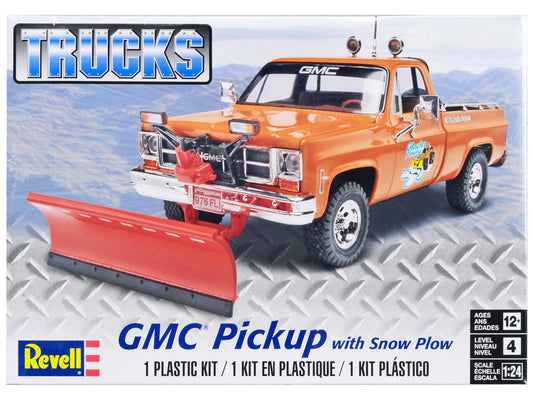 GMC Pickup Truck with Snow Plow 1/24 Scale Plastic Model Kit by Revell