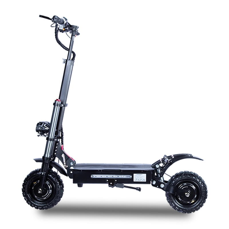 TOURSOR E5B Electric Scooter 60V 35Ah 3000W*2 Dual Motor 11inch Road Tires Dual Oil Brake 120KM Max Mileage 200KG Max Load Folding Black