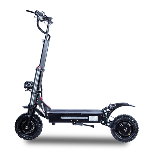 TOURSOR E5B Electric Scooter 60V 35Ah 3000W*2 Dual Motor 11inch Road Tires Dual Oil Brake 120KM Max Mileage 200KG Max Load Folding Black