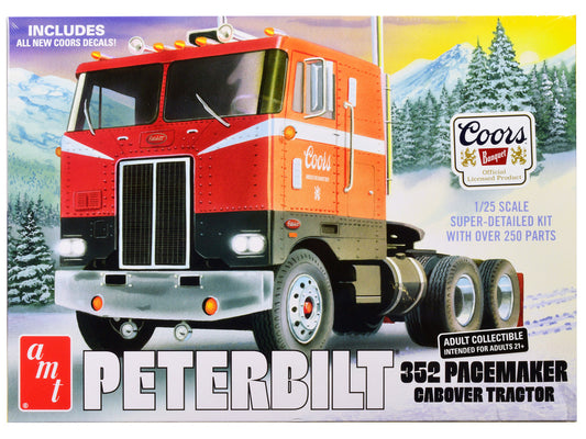 Peterbilt 352 Pacemaker Cabover Tractor "Coors" 1/25 Scale Plastic Model Kit by AMT