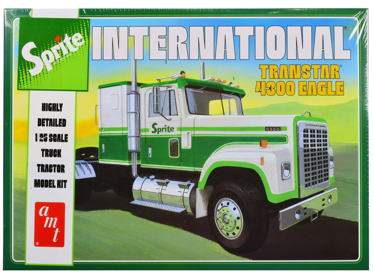 International Transtar 4300 Eagle Truck Tractor "Sprite" 1/25 Scale Plastic Model kit by AMT