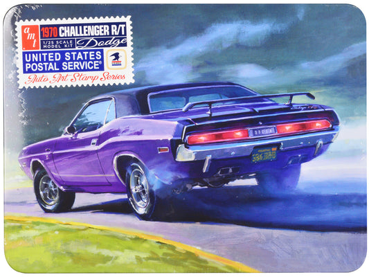 1970 Dodge Challenger R/T USPS (United States Postal Service) "Auto Art Stamp Series" 1/25 Scale Plastic Model kit by AMT