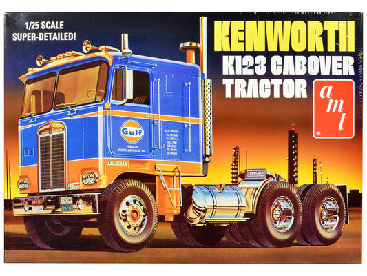 Kenworth K-123 Cabover Truck Tractor "Gulf Oil" 1/25 Scale Model Kit by AMT