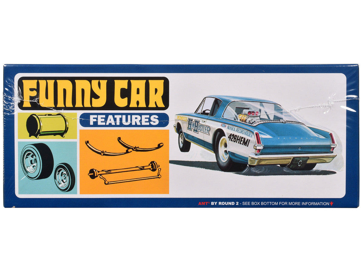 1966 Plymouth Barracuda Funny Car "Hemi Hustler" 1/25 Scale Model Kit by AMT