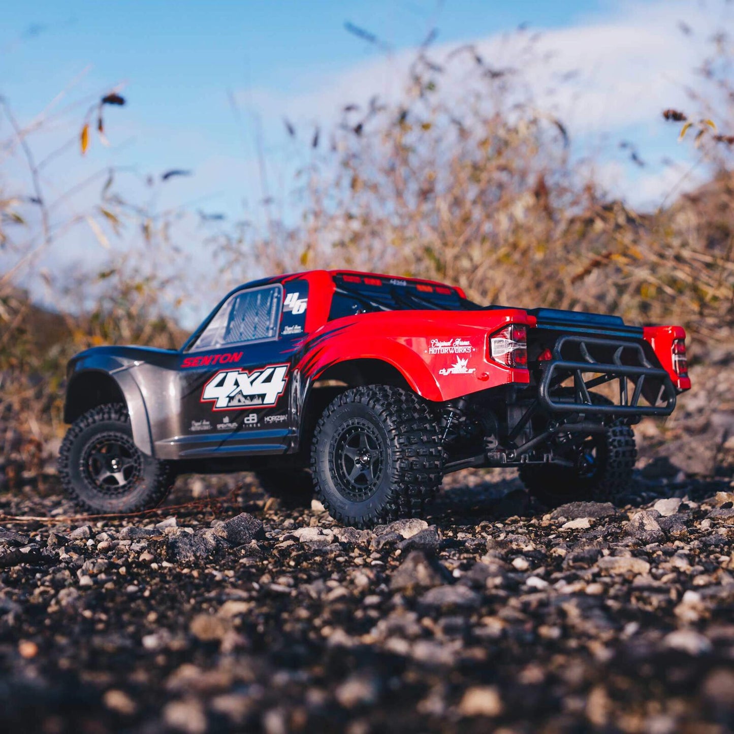 1/10 ARRMA SENTON 4X4 V3 MEGA 550 Brushed Short Course RC Truck RTR (Transmitter, Receiver, NiMH Battery and Charger Included), Red,