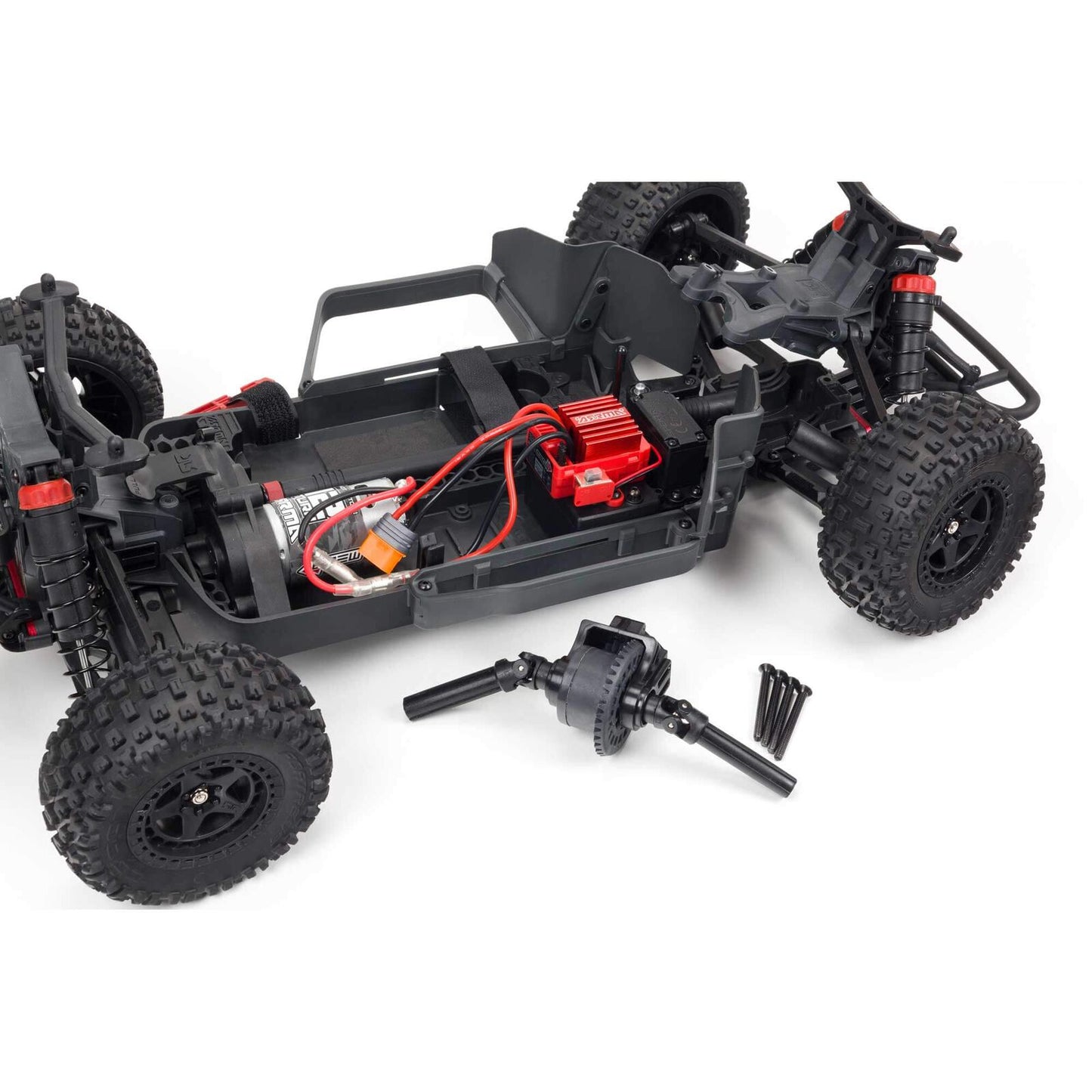 1/10 ARRMA SENTON 4X4 V3 MEGA 550 Brushed Short Course RC Truck RTR (Transmitter, Receiver, NiMH Battery and Charger Included), Red,