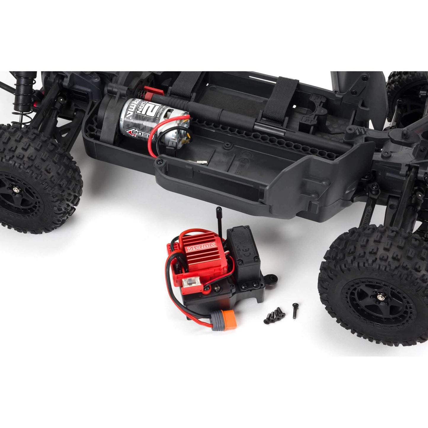 1/10 ARRMA SENTON 4X4 V3 MEGA 550 Brushed Short Course RC Truck RTR (Transmitter, Receiver, NiMH Battery and Charger Included), Red,