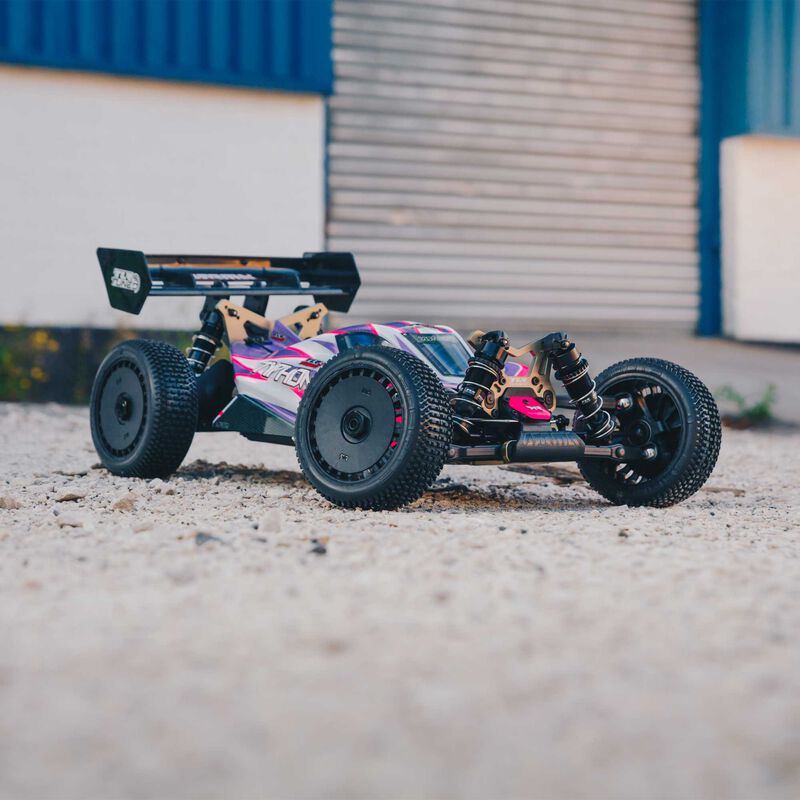 ARRMA 1/8 TLR Tuned Typhon 4WD Roller Buggy, Pink/Purple, ARA8306