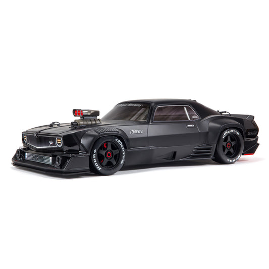 1/7 ARRMA Felony 6S BLX Street Bash All-Road Muscle Car RTR (Ready-to-Run Transmitter and Receiver Included) Black