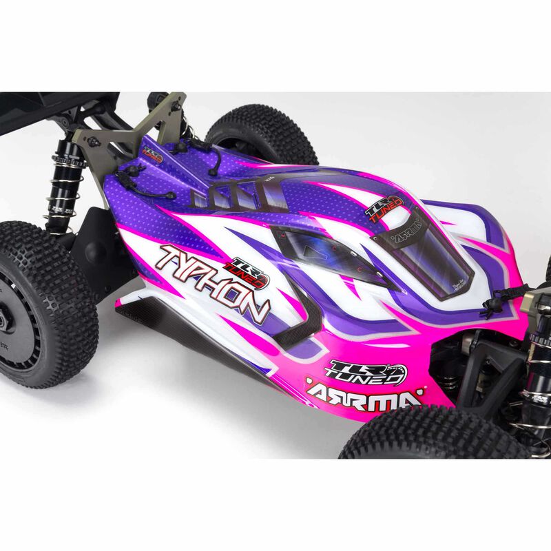 ARRMA 1/8 TLR Tuned Typhon 4WD Roller Buggy, Pink/Purple, ARA8306