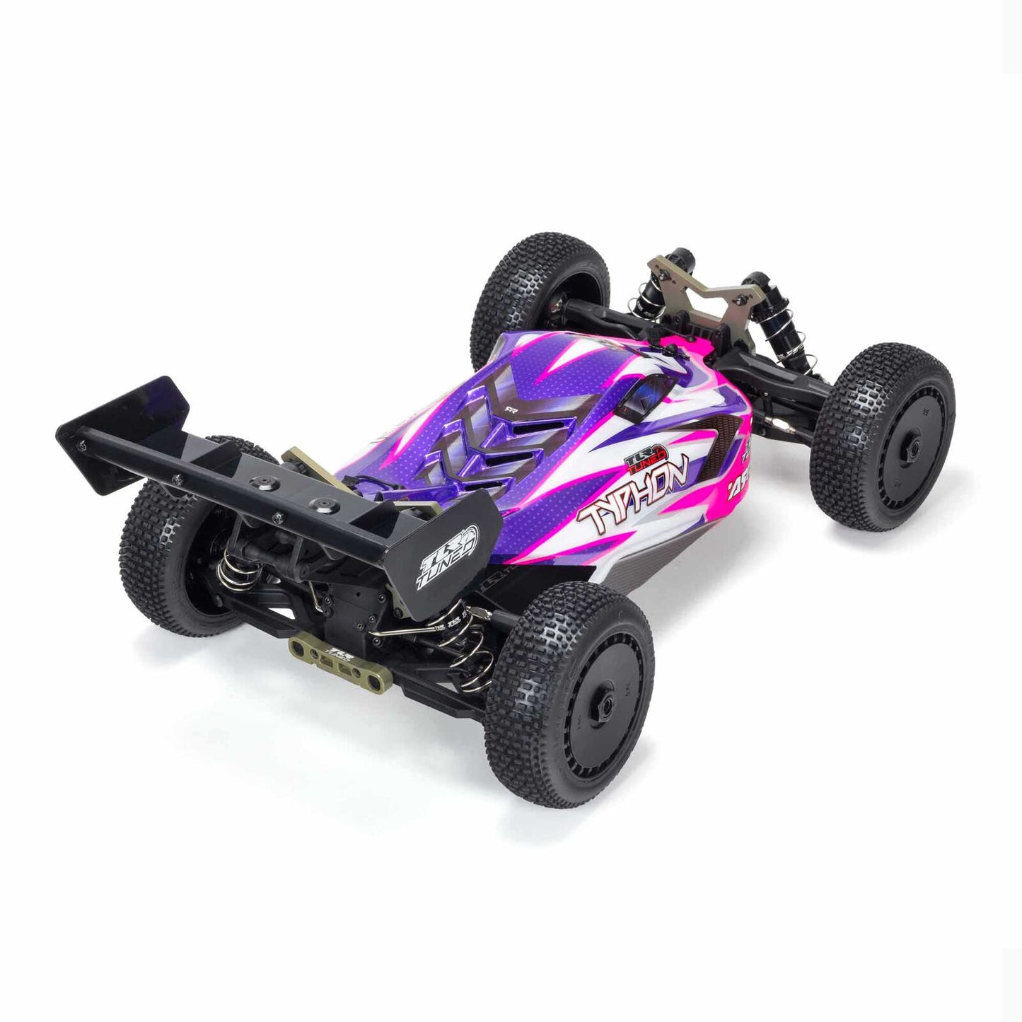 ARRMA 1/8 TLR Tuned Typhon 4WD Roller Buggy, Pink/Purple, ARA8306