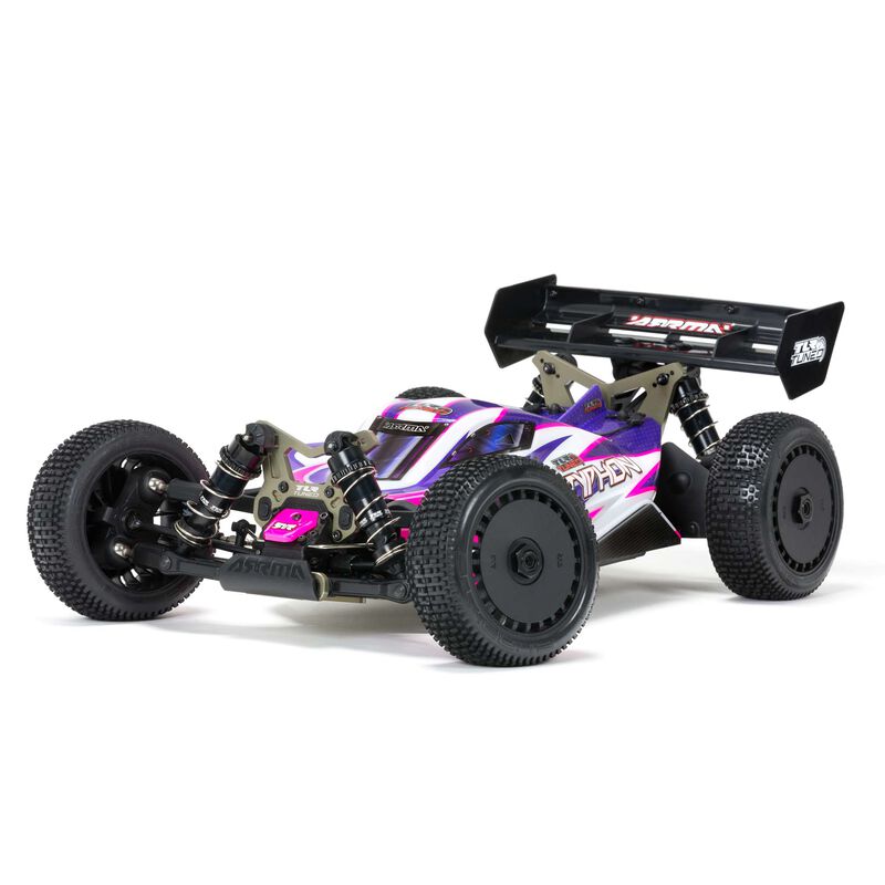 ARRMA 1/8 TLR Tuned Typhon 4WD Roller Buggy, Pink/Purple, ARA8306