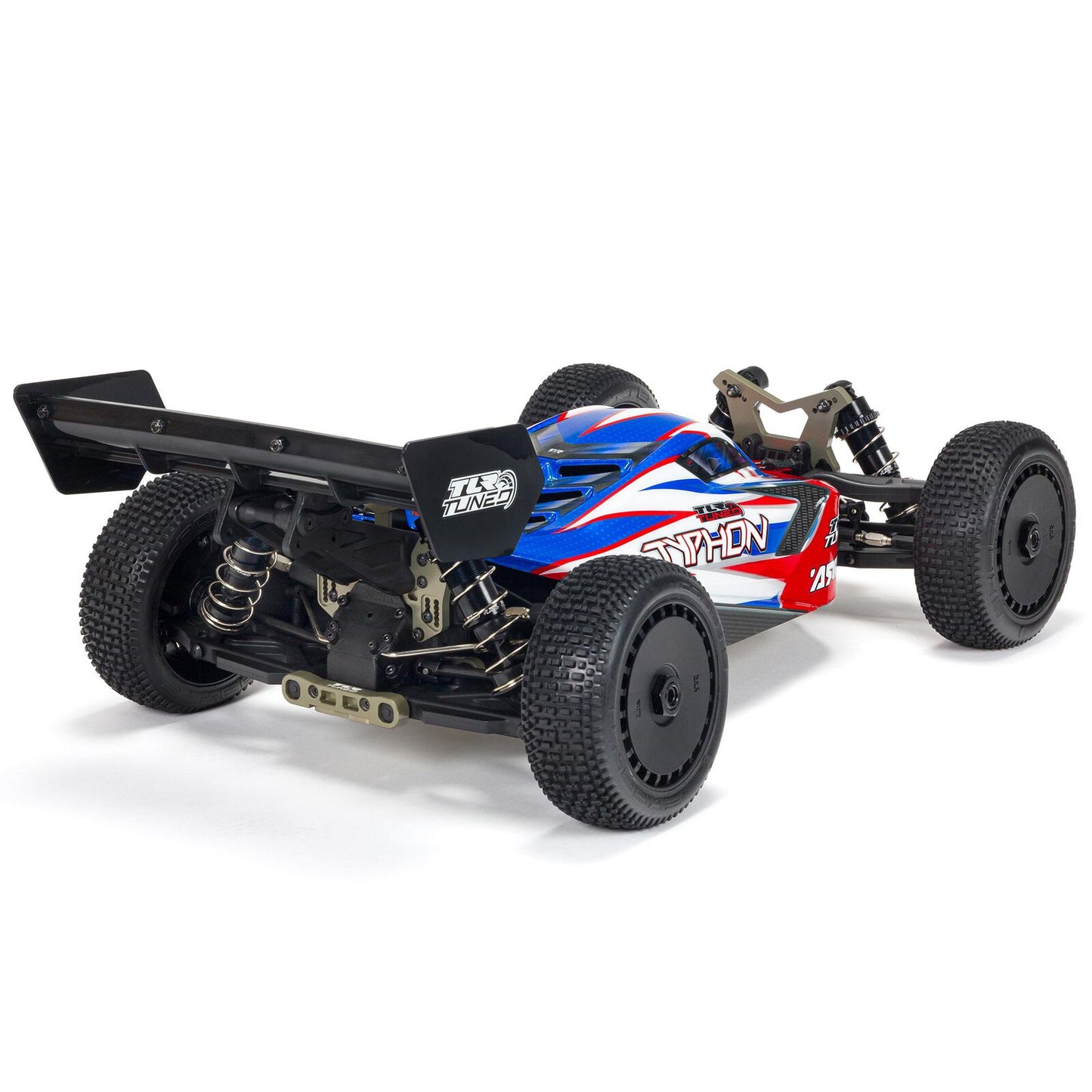 ARRMA 1/8 TLR Tuned Typhon 6S 4WD BLX Buggy RTR (Battery and Charger Not Included), Red/Blue, ARA8406, Electric Kit