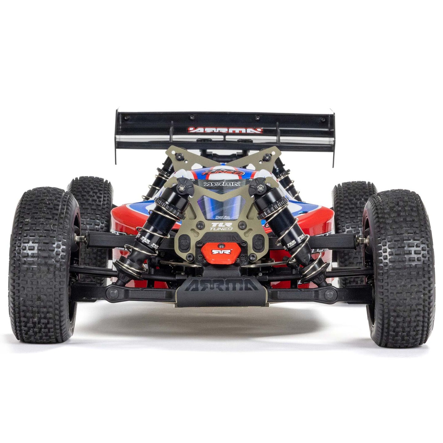 ARRMA 1/8 TLR Tuned Typhon 6S 4WD BLX Buggy RTR (Battery and Charger Not Included), Red/Blue, ARA8406, Electric Kit