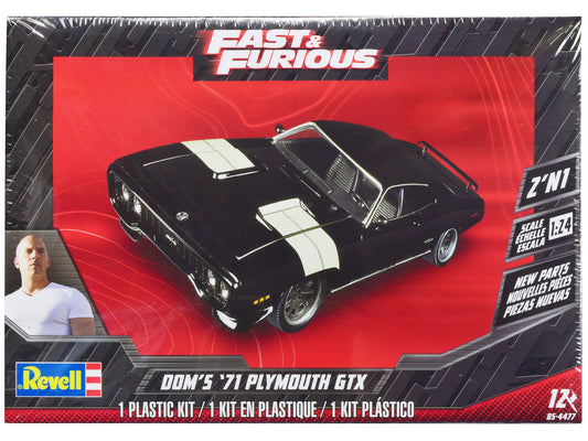 Dom's 1971 Plymouth GTX "Fast & Furious" 1/24 Scale Plastic Model Kit by Revell