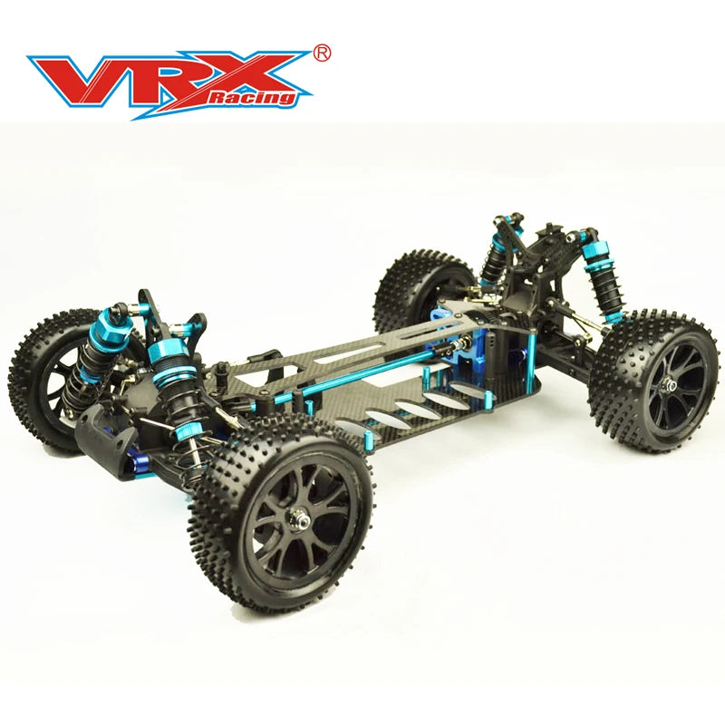 VRX SPIRIT Pro Buggy 1/10 Scale RC Car Roller Kit RH1017P-K Carbon Fiber Chassis Without Electronics, With RC Car Clear Body