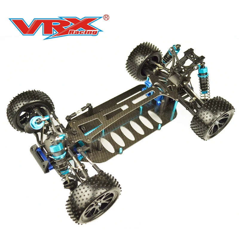 VRX SPIRIT Pro Buggy 1/10 Scale RC Car Roller Kit RH1017P-K Carbon Fiber Chassis Without Electronics, With RC Car Clear Body